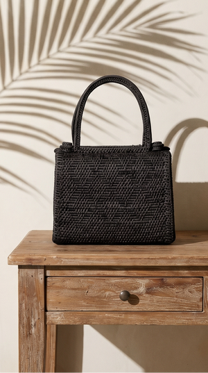 Ata Vine Handbag - Black