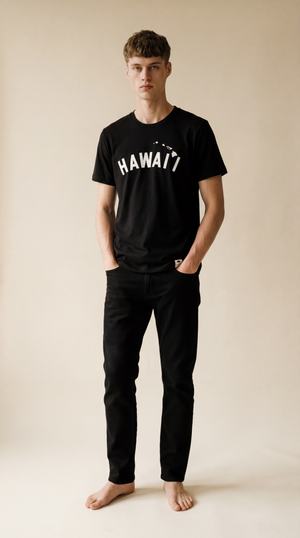 Hawaii Island Chain Short Sleeve Tee - Black