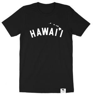 Hawaii Island Chain Short Sleeve Tee - Black