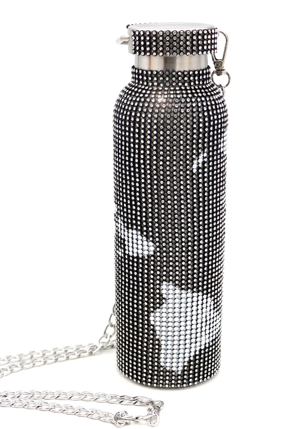 Island Bling Water Bottle - Black