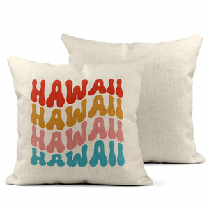 Hawaii Retro Decorative Pillow