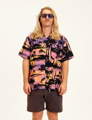 Keys Button-Up - Pink