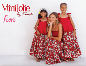 Belle Girls Skirt - Fiori Cherry