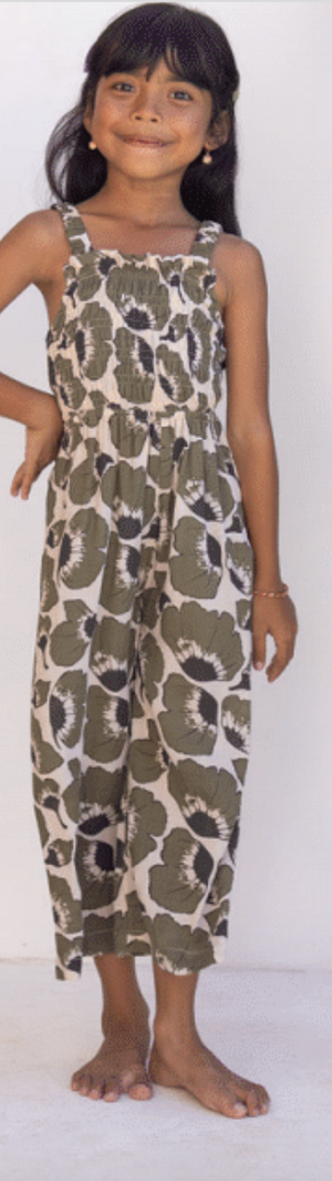 Thistle Girls Jumpsuit - Fiori Bancha