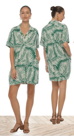 Azuris Shirtdress - Drift Green