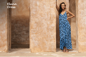 Eluna Maxi Dress - Laleen Charcoal