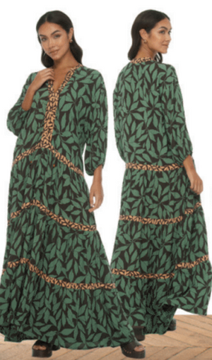 Maelis Maxi Dress - Laleen / Petaline Brown
