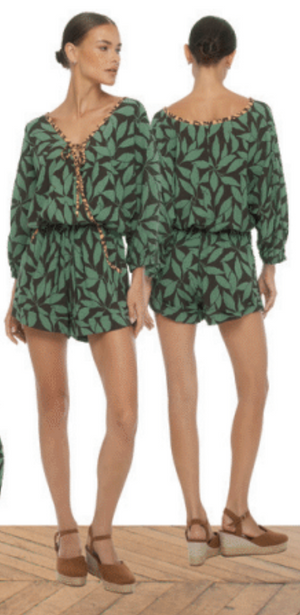 Mireya Romper - Laleen Brown / Petaline