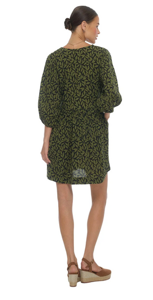 Nysa Mini Dress in Petaline Black