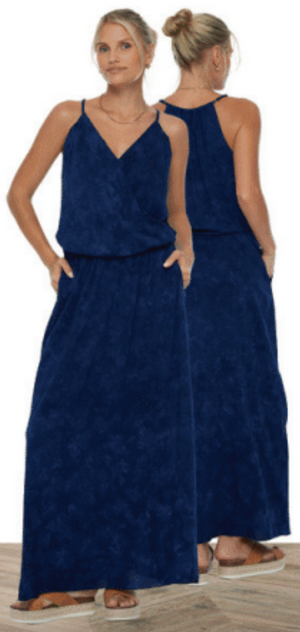 ポピー ミディドレス - トロピカル ブラック