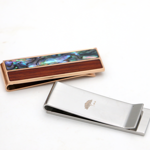 Koa Wood and Abalone Money Clip
