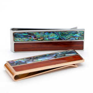 Koa Wood and Abalone Money Clip