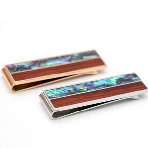 Koa Wood and Abalone Money Clip
