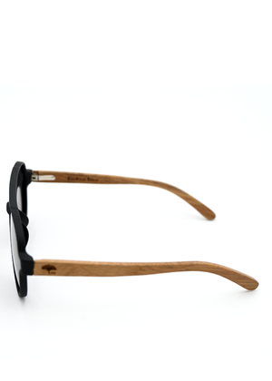 Aviator Koa Sunglasses - Black