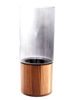 Hawaiian Koa Wood Cylinder Vase