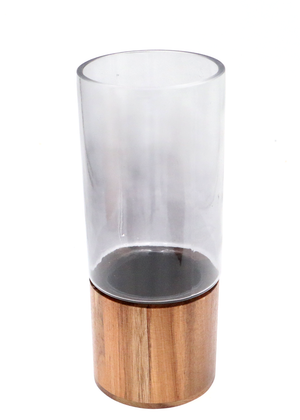 Hawaiian Koa Wood Cylinder Vase