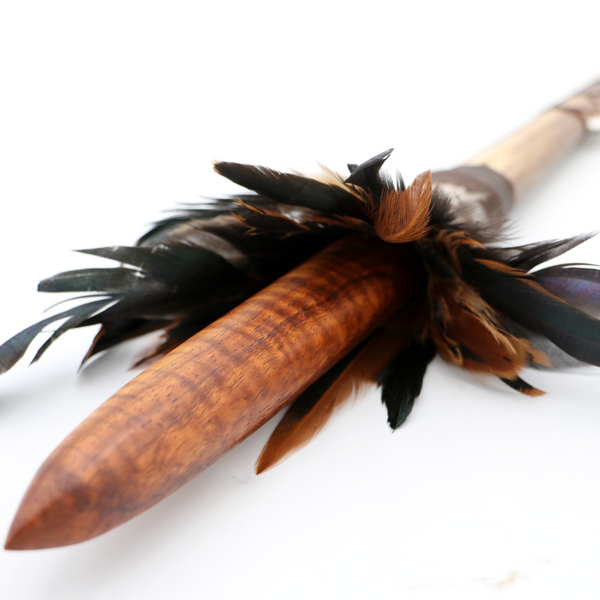 Curly Koa Wood Marlin Tipped Pahoa