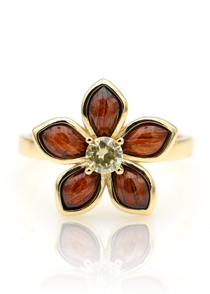 Koa-hout wolfraamring 3 mm