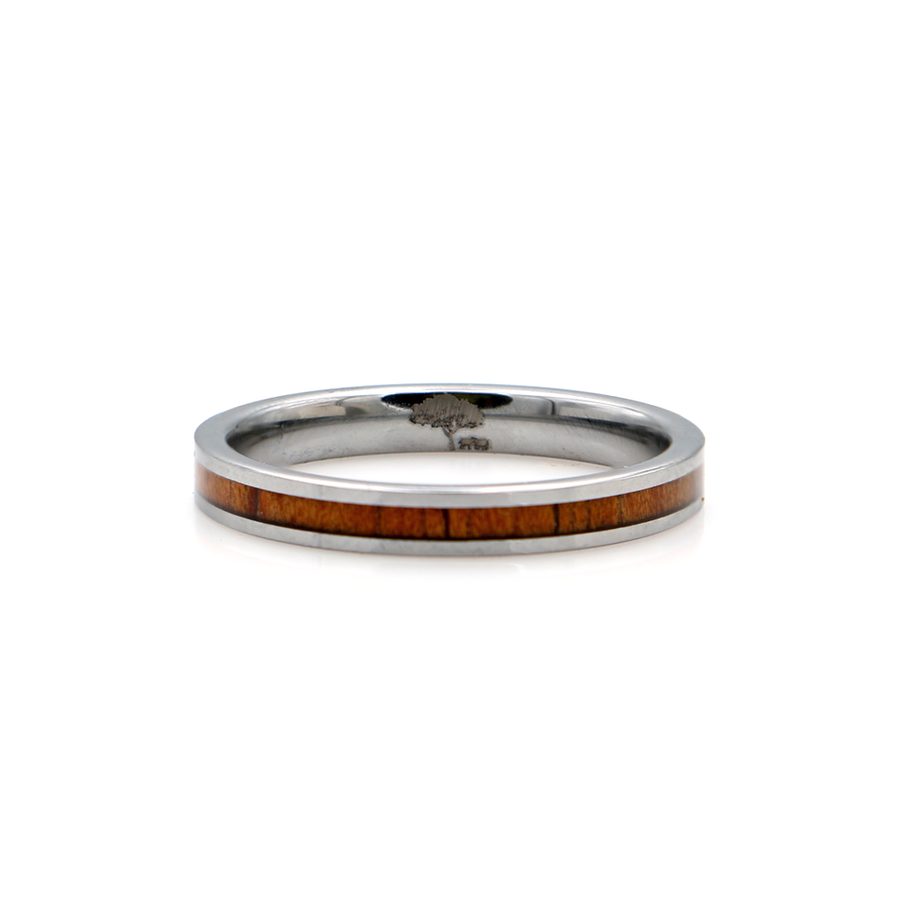 Koa Wood Tungsten Ring 3mm