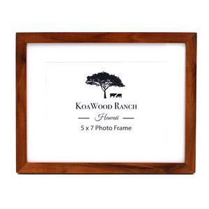 Koa Wood Narrow Border Frame for 5x7" Picture