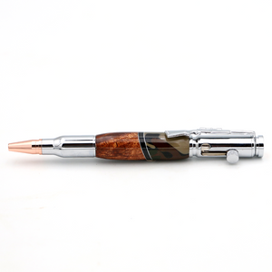 Hawaiian Koa Wood and Resin Rifle Pen with Bolt Action