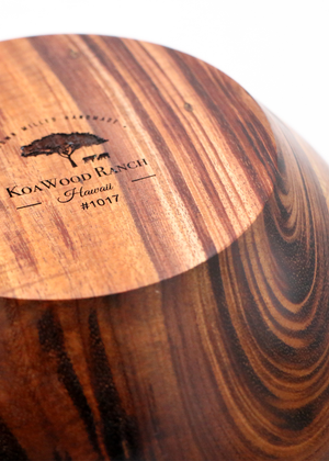 Hawaiian Koa Wood Natural Edge Bowl #1017 - Medium