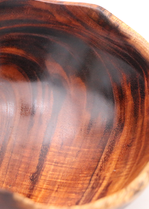 Hawaiian Koa Wood Natural Edge Bowl #1017 - Medium