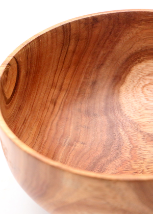 Hawaiian Koa Wood Bowl #1075 - Medium - Side View 1