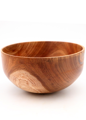 Hawaiian Koa Wood Bowl #1075 - Medium - Side View 2