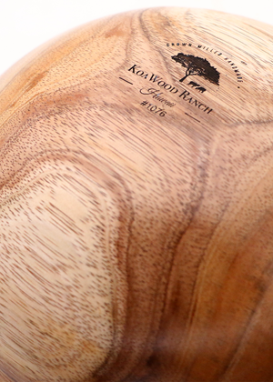 Hawaiiaanse Koa Houten Kom #816 - Medium