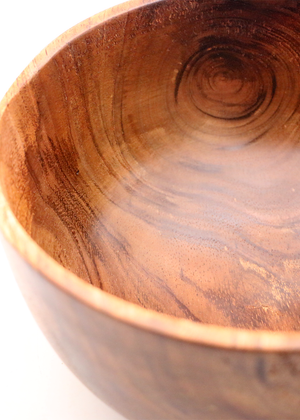 Hawaiian Koa Wood Bowl #1095 - Medium - Side View 2