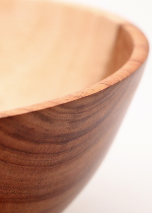 Hawaiian Koa Wood Bowl #1098 - Medium - Close-Up