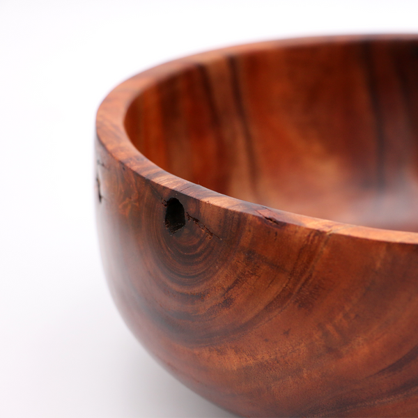 Hawaiian Koa Wood Live Edge Bowl #841 - Large