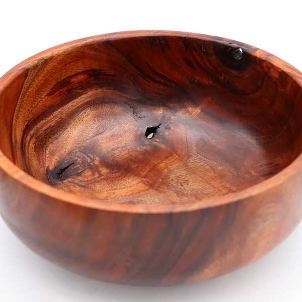 Hawaiian Koa Wood Live Edge Bowl #841 - Large