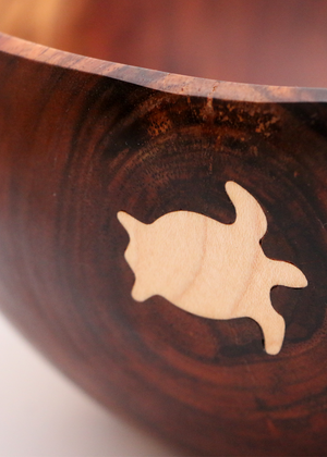 Hawaiian Koa Wood Plate  #1001 - Large