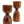 Koa Wood Pillar Candle Holder - Set of Two