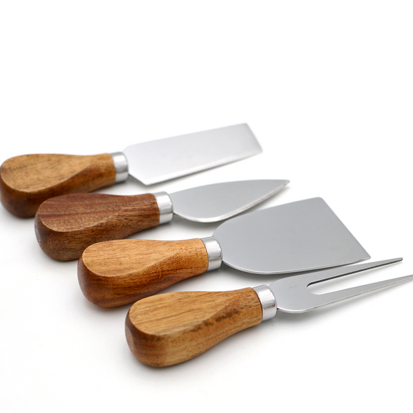 Hawaiian Koa Wood Cheese with Knife Set