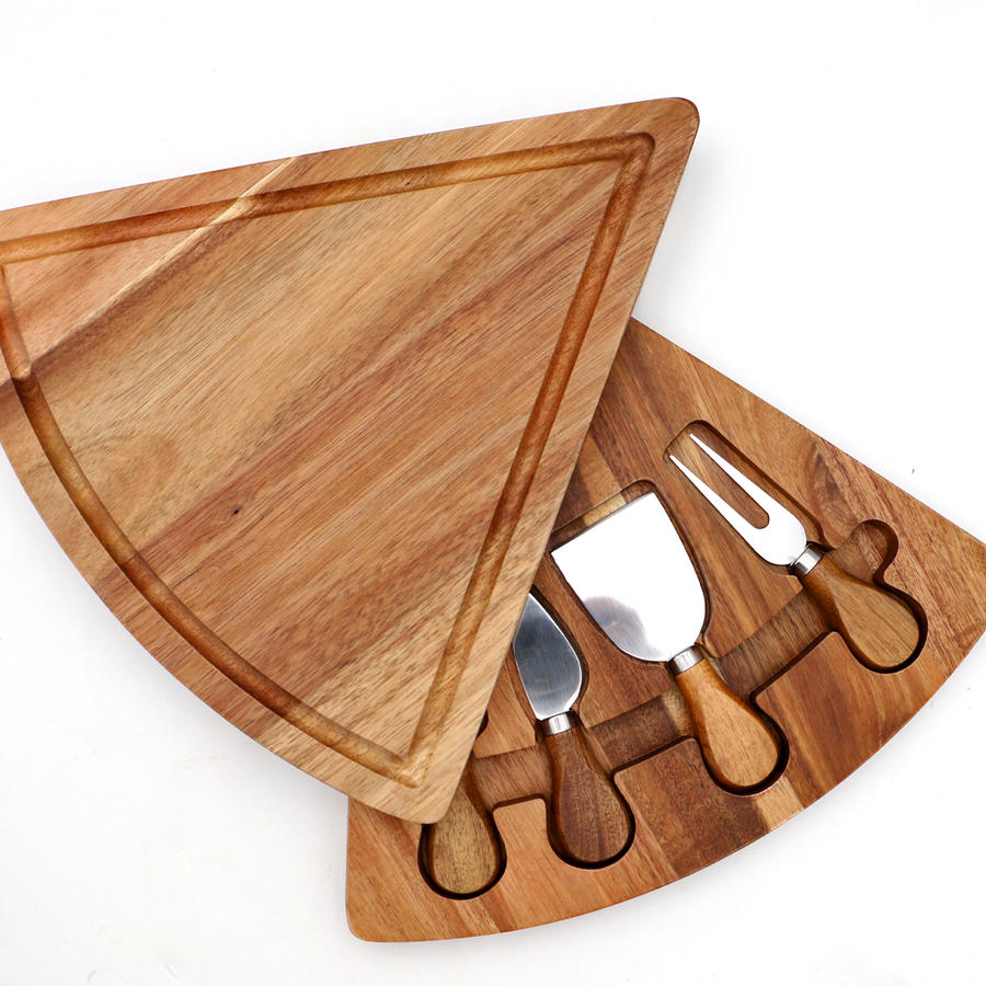 Hawaiian Koa Wood Cheese with Knife Set