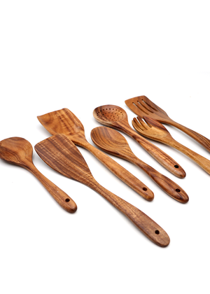 Koa Wood 9PC Essential Cooking Utensils
