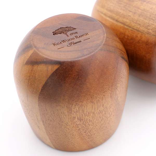 Hawaiian Koa Wood Cups - Set of Two