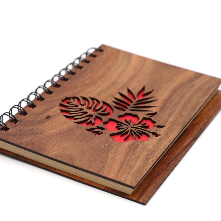 Koa Wood Flora Notebook