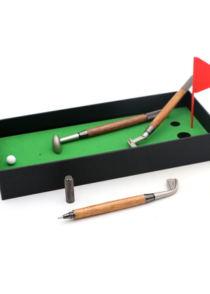 Hawaiian Koa Golf Club Pen Set of 3