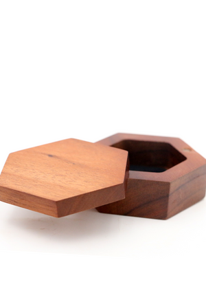 Koa Wood Hexagon Box - Small