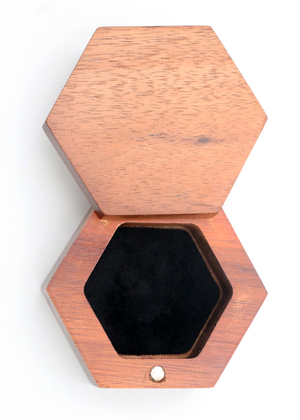 Koa Wood Hexagon Box - Small