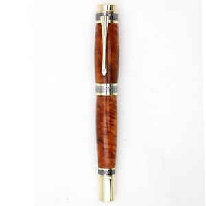 Hawaiian Koa Majestic Vulpen - Goud met Zwart Titanium