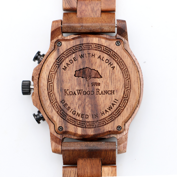 Mana Koa Wood Watch - Red