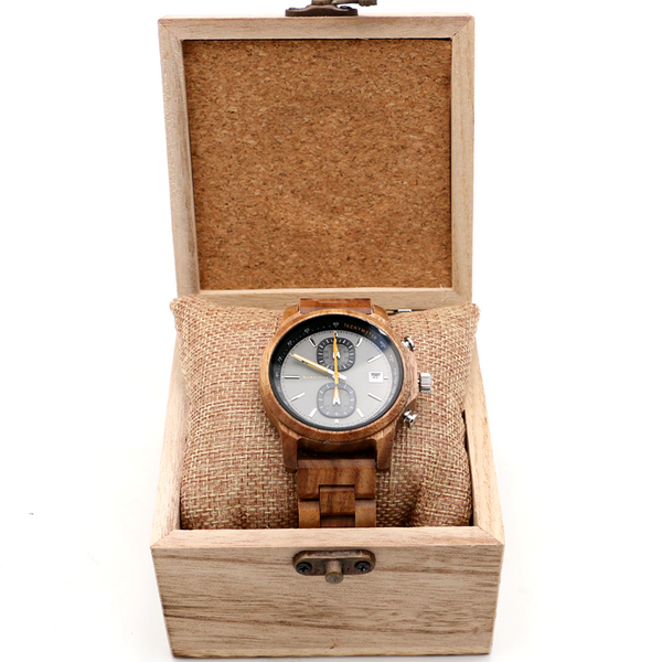 Mana Koa Wood Watch - Grey