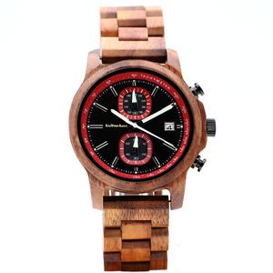 Mana Koa Wood Watch - Red