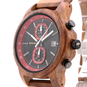 Mana Koa Wood Watch - Red
