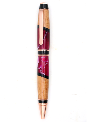 Hawaiian Koa and Lavender Resin Cigar Pen